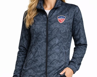 Women Soft Shell Jacket | Snake Print Athletic Outerwear | Water-Resistant Running & Training Coat for Women