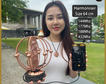Armonizzatore ambientale Full Royal Cubit – Anelli tensoriali in rame realizzati a mano / Energia in orgonite / Protezione dai campi elettromagnetici
