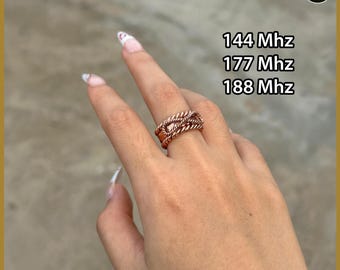 Tensorring – Heiliger Kubit-Energiering aus Kupfer | 144 Hz Frequenz