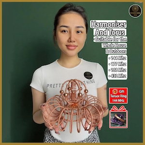 Harmonizer - Torus & Flower of Life – Red Copper Sacred Geometry Energy Tool