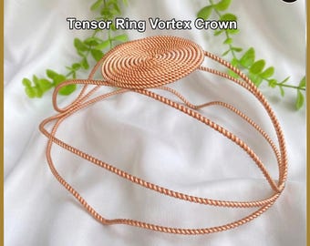 Tensorring Vortex Crown – koperen energetisch hulpmiddel, meditatie- en reikizendspoel
