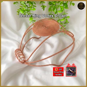Tensor Ring Vortex Crown – Copper Energy Healing Tool, Meditation & Reiki Headpiece