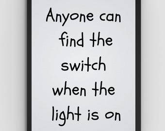 Impresión con cita motivacional: Arte mural para la oficina (descarga digital)