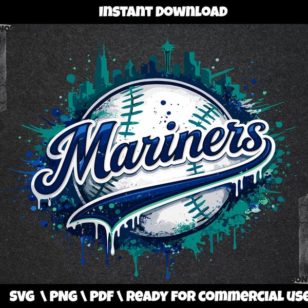 Mariners PNG  SVG | Sports Team Cricut File (Digital Download)