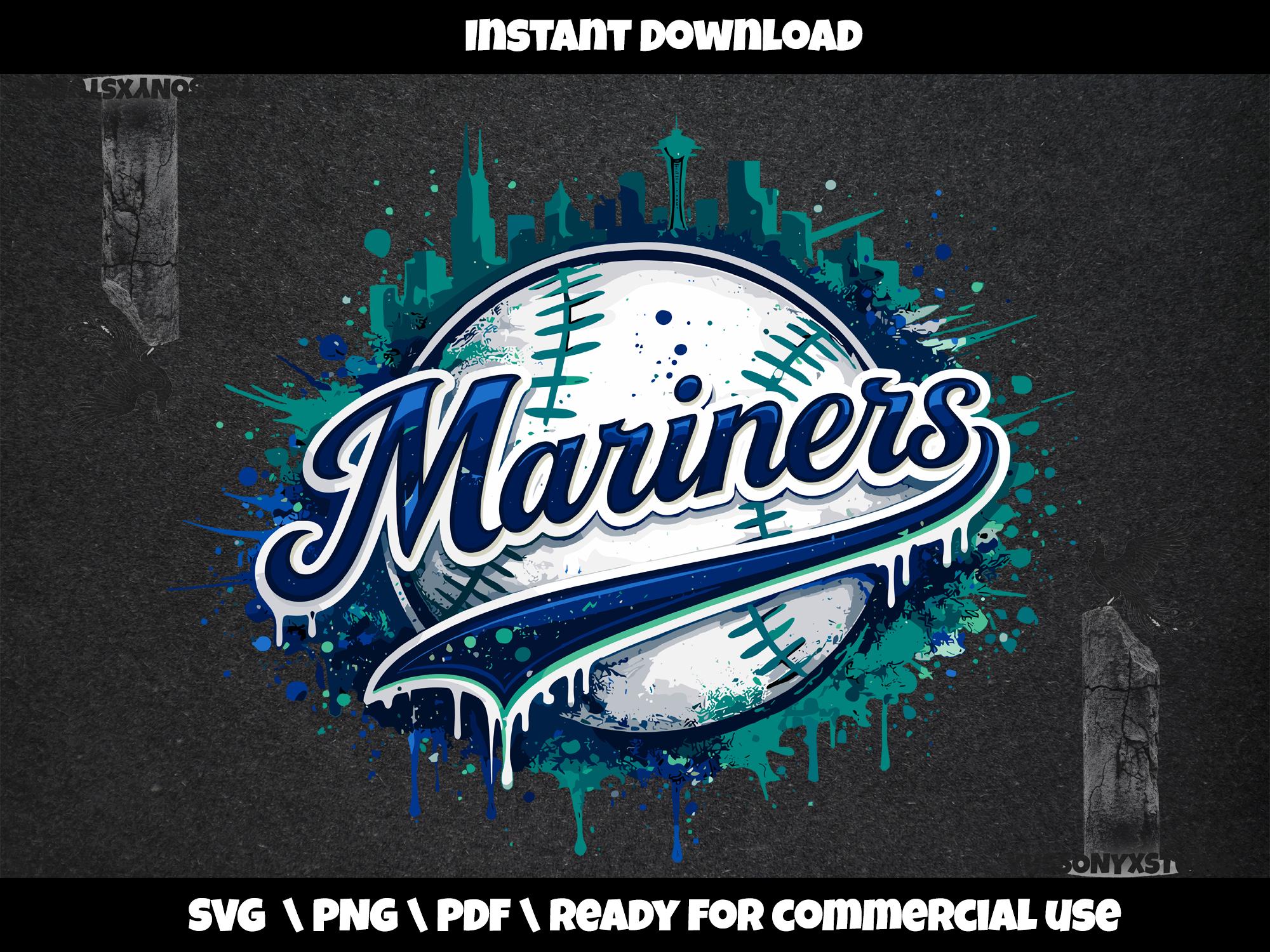 Seattle Mariners Svg Mlb Logo Svg Dxf Png Clipart Etsy