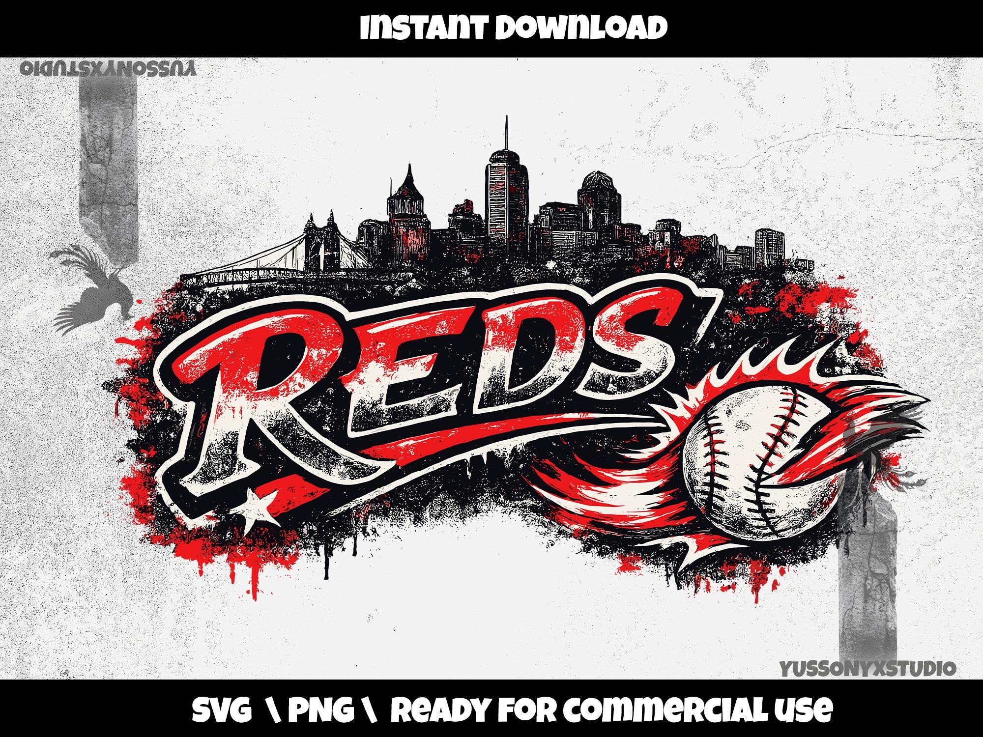 Reds PNG SVG | Sports Team Cricut File (digital Download) - Etsy