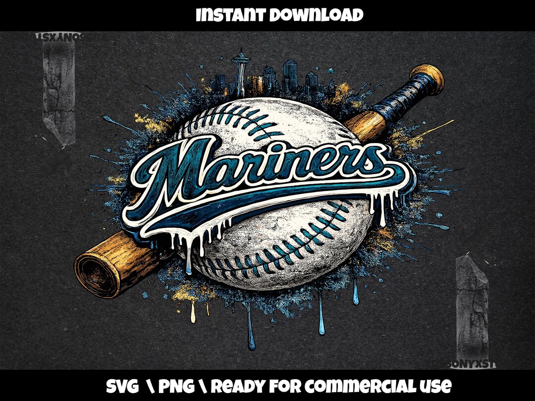 Mariners SVG Design | Baseball Team Graphic | Sports Cricut Cut File ...