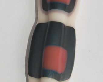 SALE 2 Bauhaus Mezuzah handmade from dalit glass