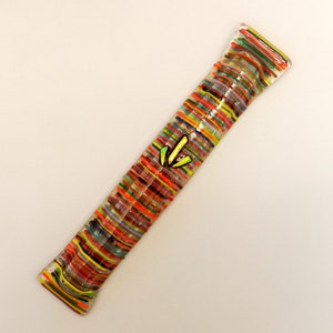 Vidro fussed feito à mão LONG Mezuzah mezuza por Dalit Glass