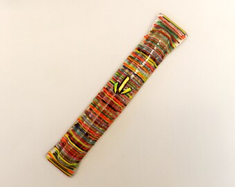 Fussed glass handmade  LONG Mezuzah mezuza by Dalit Glass