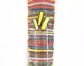 SALE !!! Fussed glass handmade Mezuzah mezuza by Dalit Glass