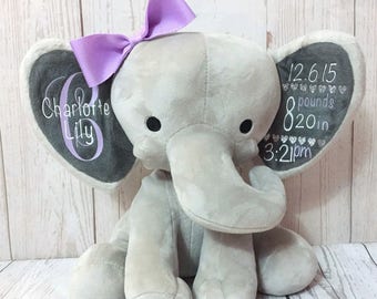 Download Birth stat elephant | Etsy