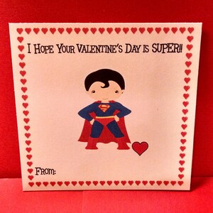 Personalized Printable Super Hero Valentines - Etsy