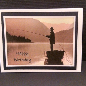 Fisherman Theme Birthday Cards