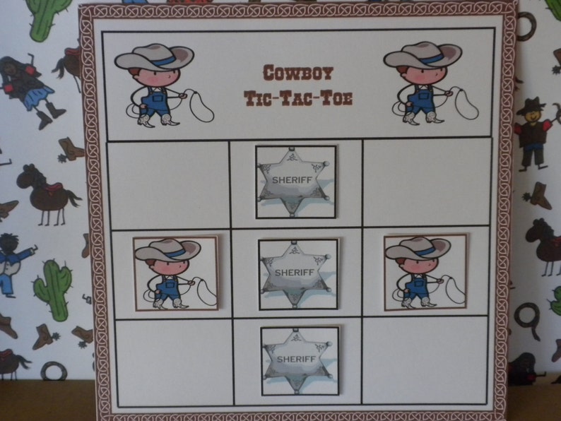 Cowboy Tic Tac Toe Game image 3