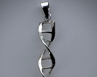 DNA Necklace, Double Helix Pendant for Genetic Industry Gift