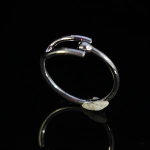 Tuning Fork Sterling Silver Ring: Sound Science Jewelry