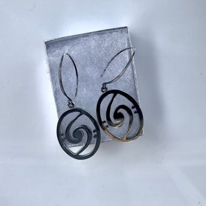 Music note earrings, Unique stud earrings, gift for bass player, Rhythm section, Holdin it Down, Bass clef jewelry image 3