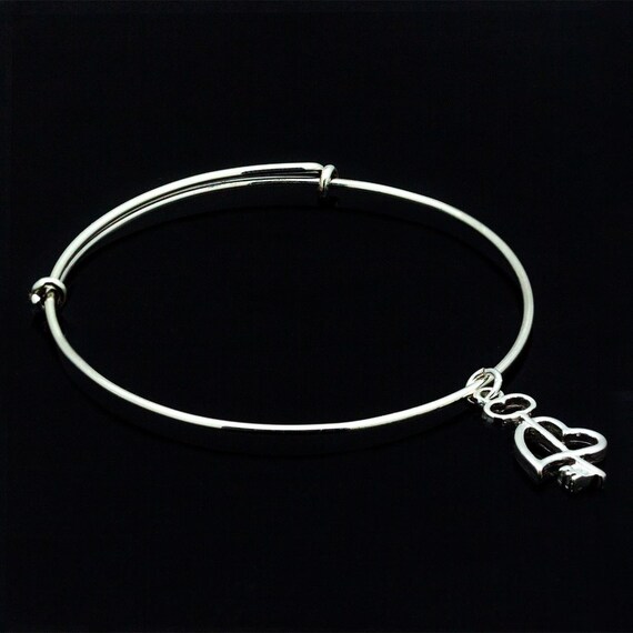Heart with Cupid's Arrow Charm Sterling Silver Heart with Cupid's Arrow Charm Sterling Silver