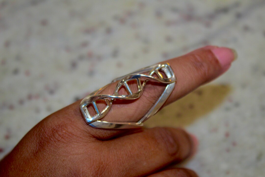 Anello dna anello a doppia elica per regalo dell industria genetica