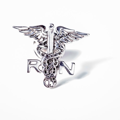 RN shops Jewelry set, Registered nurse gift ideas, medical symbol Necklace and drop earring set, ,caduceus, staff of Hermes,