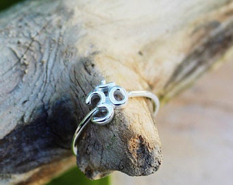 UNIFT Aum Om Ohm, Anello Per Donna E Uomo, In Acciaio Inox, Simbolo Sanscrito, Anello Om, Gioielli Spirituali Indiani, Regalo Di Meditazione, 18, Acciaio Inossidabile, Nessuna Pietra Preziosa - Foto 2