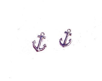 Anchor earrings, sterling silver, mariners anchor studs, Naval gift, Symbol for security, Mariners Cross stud, graduation gift