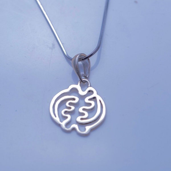 Le collier Gye Nyame signifie Dieu d’abord, pendentif en argent sterling adinkra fait à la main, bijoux culturels afrocentriques