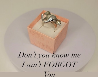 Silber Elefant Ring, Geschenk für viel Glück, handgefertigter Schmuck