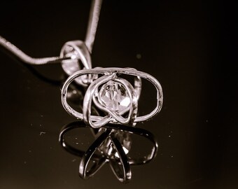 Atom necklace, Sterling Silver, handmade original