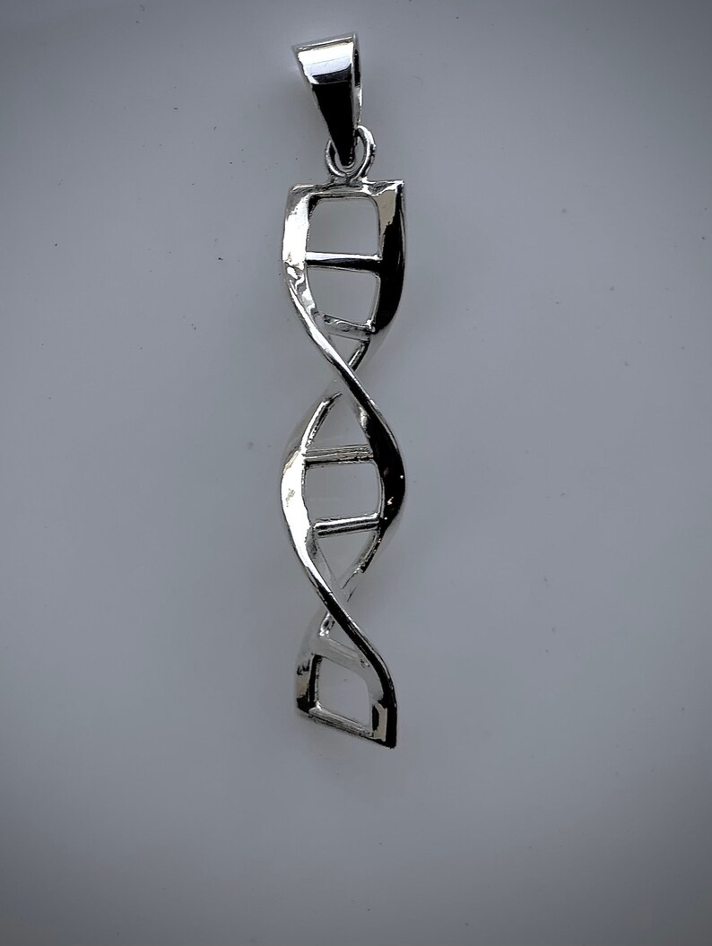 DNA Necklace Double Helix Pendant for 