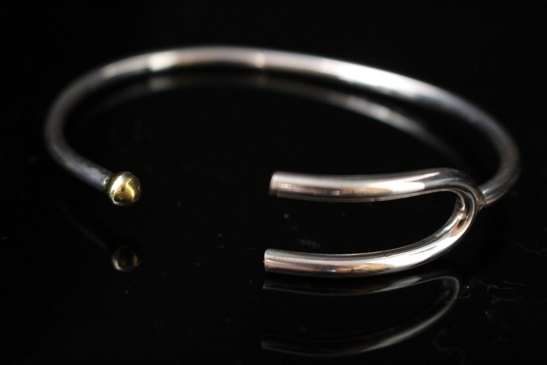 Tuning Fork Mens Sterling Silver Bracelet Sound Science Music Etsy