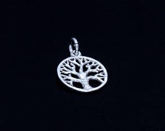 Tree of Life charm, sterling silver pendant, Hanukkah gift