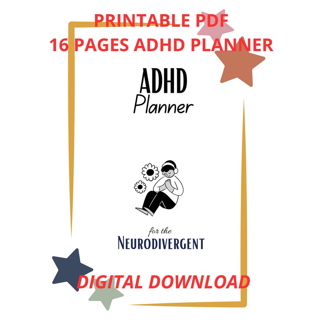 ADHD Planner Journal / Daily Planner / Workout Planner / Neurodivergent ...