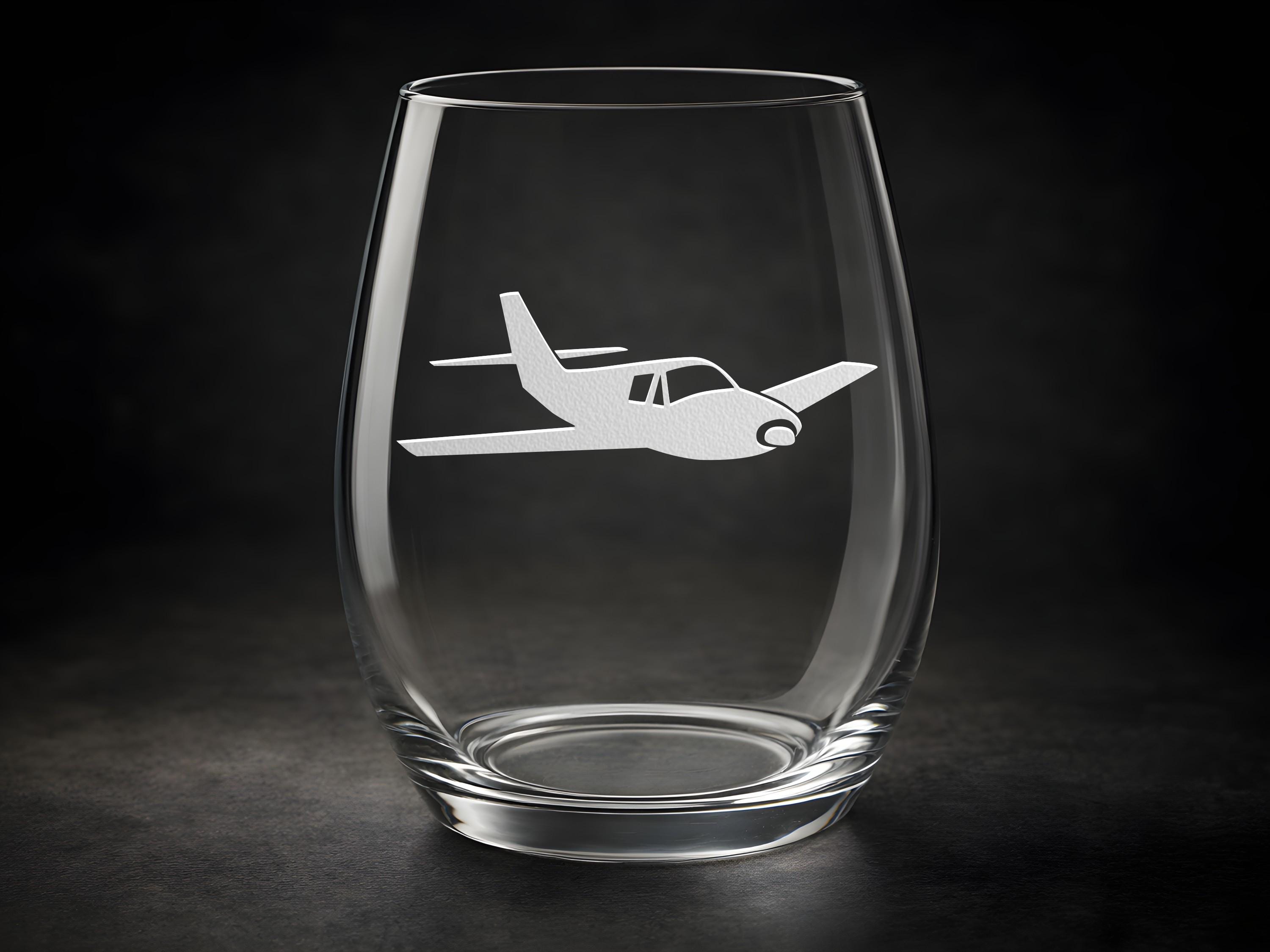 Aviation Wine Glass - Etsy