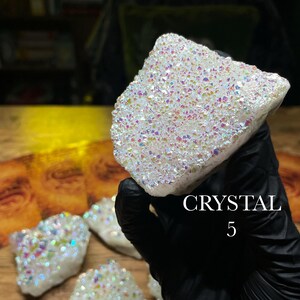 Angel Aura Quartz Crystal Clusters | Peaceful, Raise Vibration Gemstone CRYSTAL 5