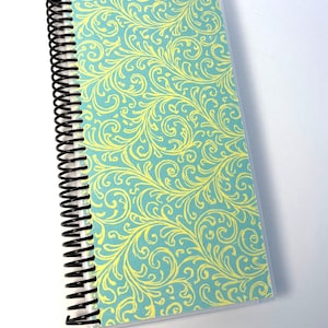 Spartito per bridge in duplice copia, giallo con filigrana color acquamarina