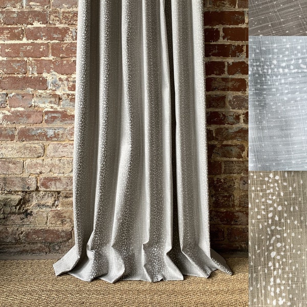132" Antelope Panel -- Three Color Options -- Four pleat styles -- High quality drapery panels made in SC