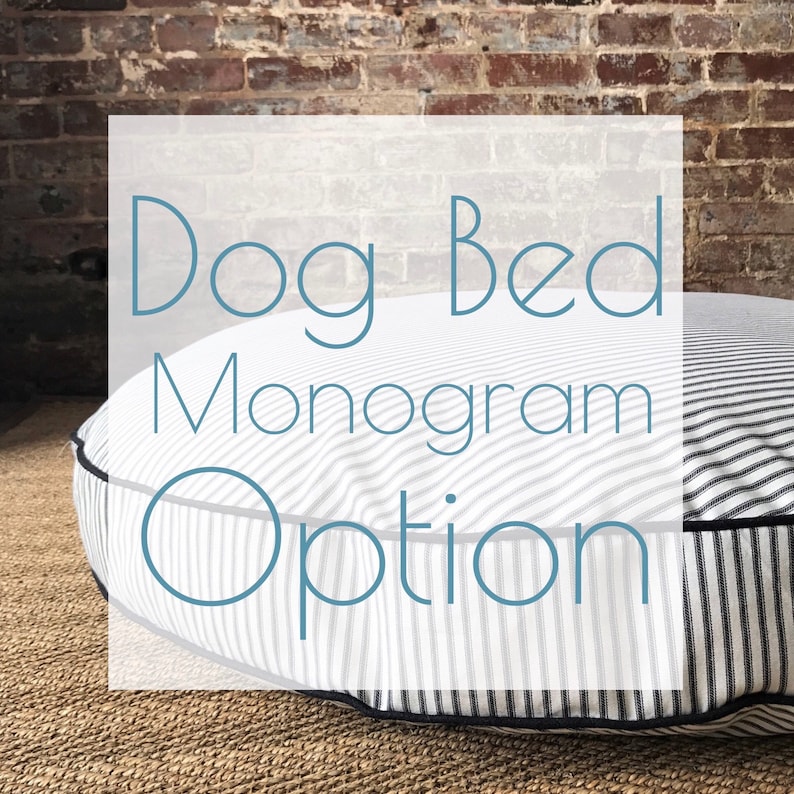 Dog Bed Monogram Addon Etsy
