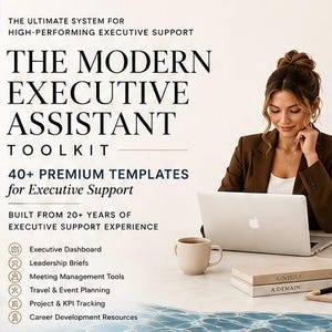 exekutives Assistenten-Toolkit | 40+ Vorlagen für Support-Profis (Digitaler Download)