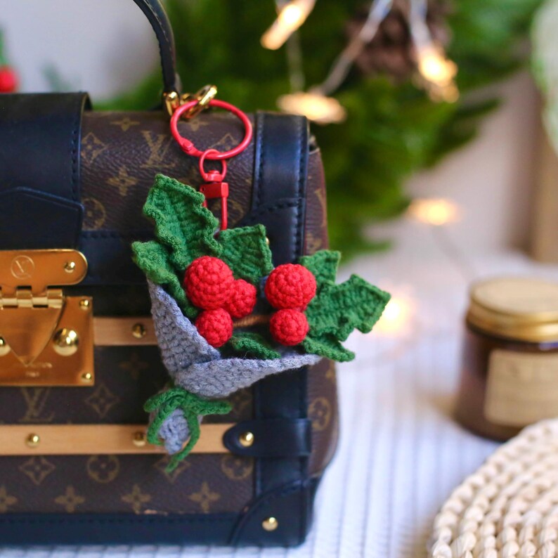 December Birth Flower Holly Mini Bouquet PDF Pattern – Cute & Easy DIY ...
