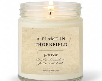 Jane Eyre | Charlotte Brontë Candle Literary Gift for Mr. Rochester Book Lover