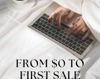 Make Money Online Ebook for Moms | From 0 To First Sale | Work From Home Side Hustle Guide | Digital Download PDF