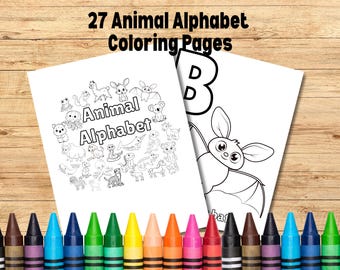 Dibujos para colorear del alfabeto de animales: imprimibles divertidos y educativos