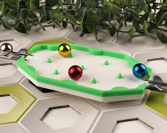 Máquina de pinball compatível com Gravitrax, peças impressas em 3D