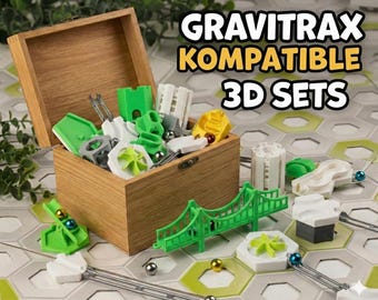 Conjuntos compatibles con Gravitrax, piezas impresas en 3D