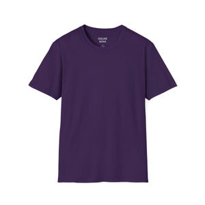 Purple Cotton Softstyle T-Shirt: Unisex Casual Wear