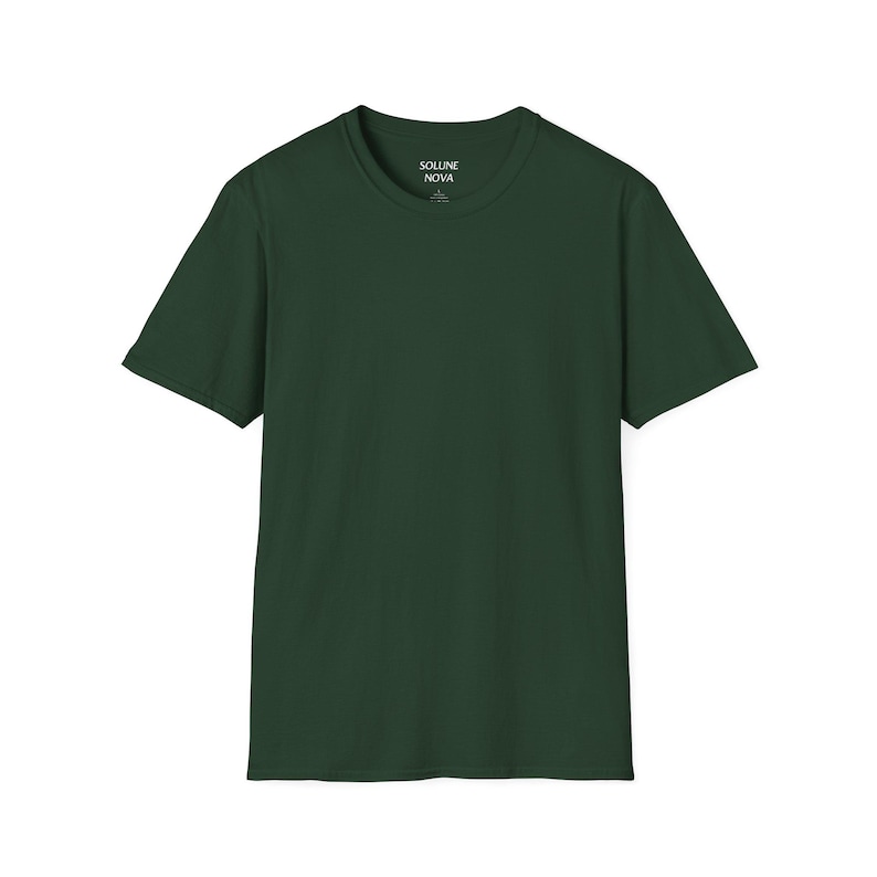 Forest Green Softstyle T-Shirt: Unisex Ring-Spun Cotton Tee image 1