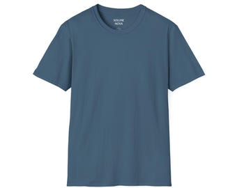 Koszulka unisex w kolorze indygo blue softstyle: wygodna, swobodna bawełniana koszulka