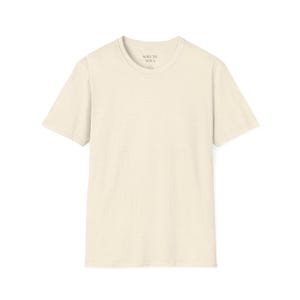 Unisex Softstyle Natural Coloured Cotton T-Shirt - Relaxed Fit Vintage Tee